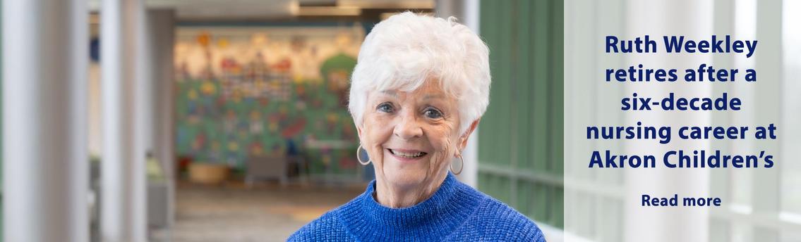 Ruth Weekley retires after a six-decade nursing career at Akron Children’s