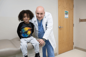 Doctor with child