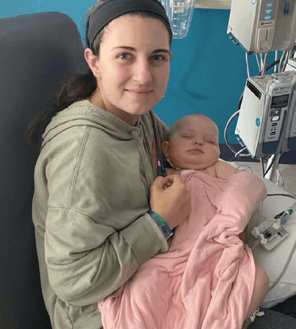 More Childhood Please Magazine - Mom with baby in pink