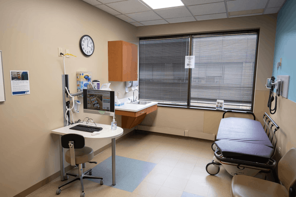 Beachwood Urgent Care exam room