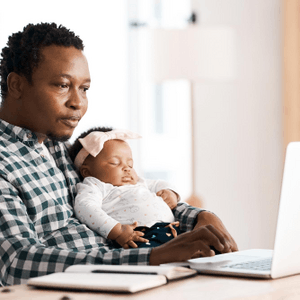 Black Dad and Newborn Featured Image for Black Dad and Newborn