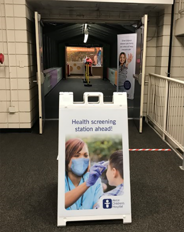 Health Screening Station Ahead Sign