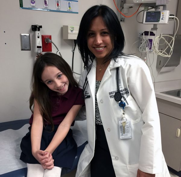 Dr. Shefali Mahesh with Blakely Kopatz