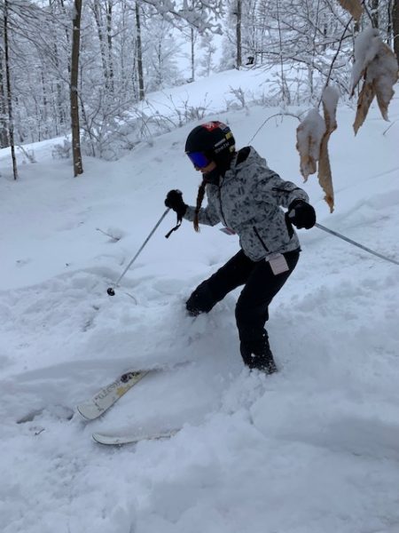 Juliana Glass skiing