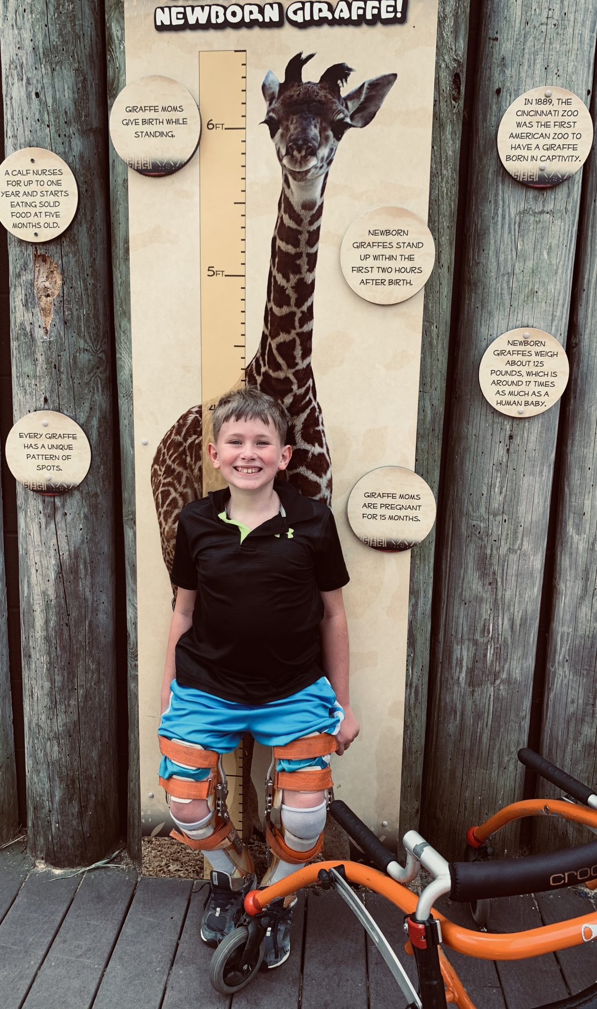 New leg braces help 10yearold with spina bifida maintain an active