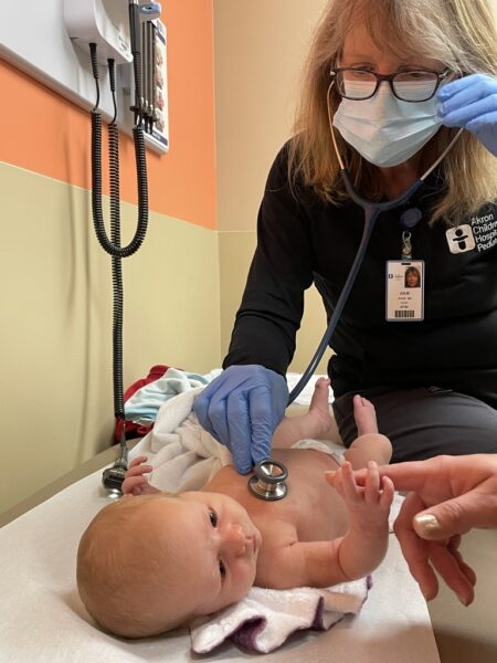 Julie Joyce; newborn wellness check