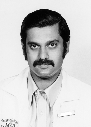 Dr. Rajeev Kishore pictured early in his career