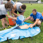 Athletic trainers are equipped to keep athletes cool