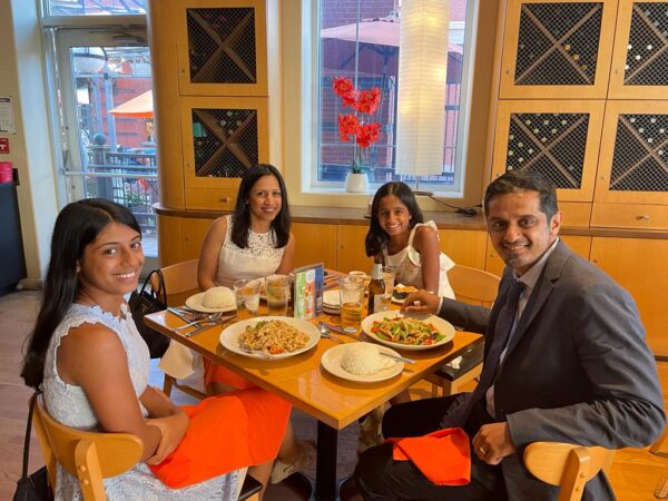 Dr. Mahesh Family Dinnertime