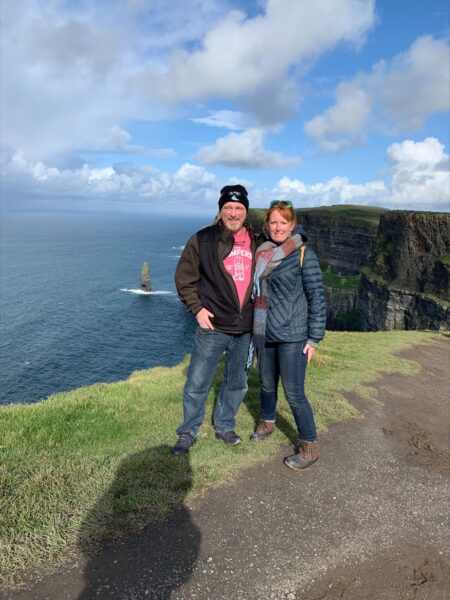 Shelli Reed and husband Matt in Ireland
