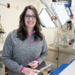 Jennifer Marshall, suture nurse