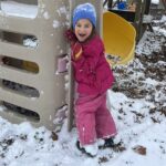 Evelyn Horsfall wears BILLY boots in snow