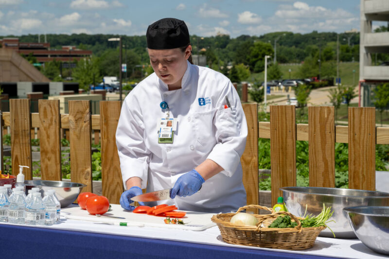 Salsa-making demo