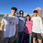 Fink family at game