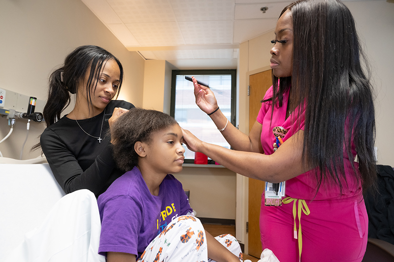 Patient Care Assistants Jasmine Roberson and Jordan Owens