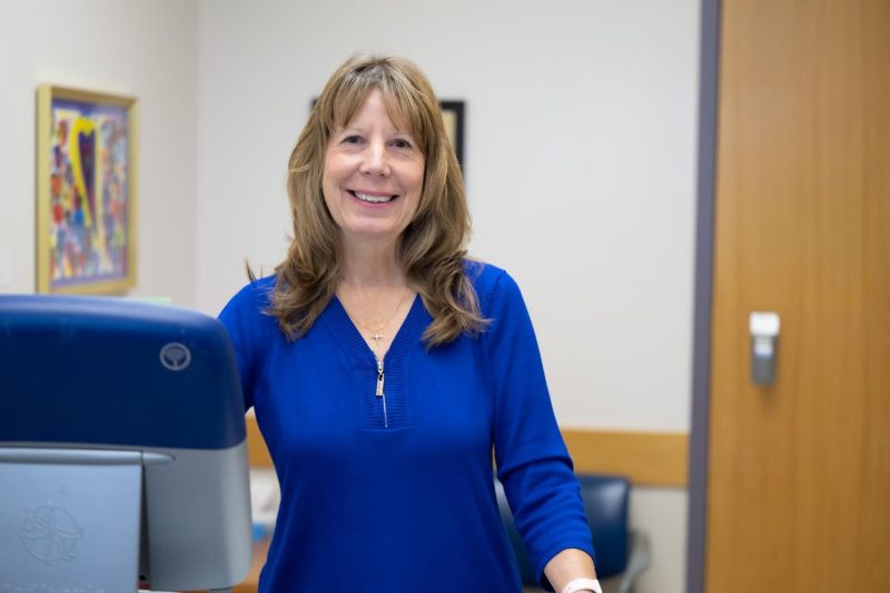 Teresa Dangerfield in the office