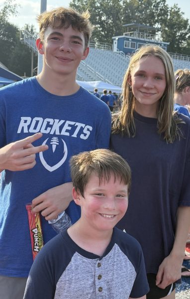 Maze Crooks with sibs Nick and Caitlin