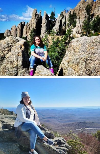 Melody Strait hiking photo collage