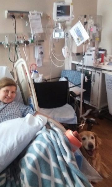 Andrea Garrett with Doggie Brigade