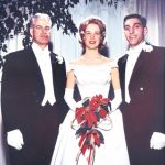 Akron family is rooted in city history, service and Charity Ball legacy Janet DeYoung Mungo, with her father, Russell DeYoung, and escort/future husband Dr. James Mungo at the 1963 Charity Ball.