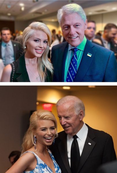 Lindsay Davis with Presidents Clinton and Biden