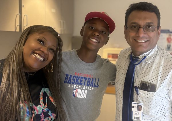 ZyAire Taylor with Dr. Wasim Khan