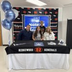 Addison Lahmers and family - signing day