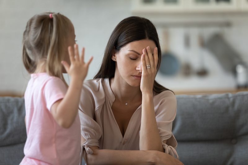 GettyImages - worn-out mom with toddler