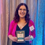 Akron Children’s nurse Sarah Ballentine receives 2026 Faces of Care award Sarah Ballentine - solo photo with Faces of Care award