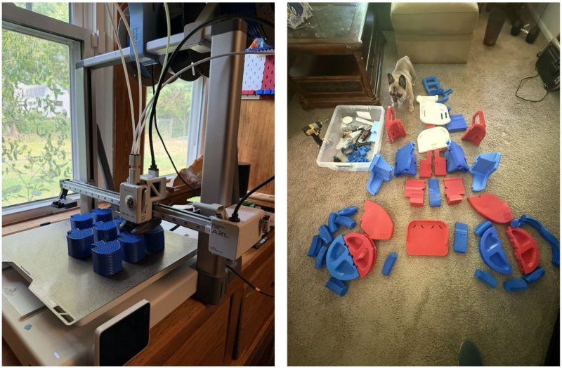 Dr. Joe Magoline's 3D printer and motility trainer pieces