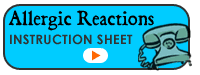 Allergic Reaction Instrucition Sheet