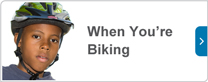When you're biking