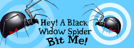 Hey! A Black Widow Spider Bit Me!