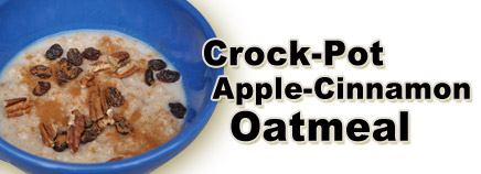 Crock-Pot Apple-Cinnamon Oatmeal