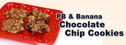 PB & Banana Chocolate Chip Cookies