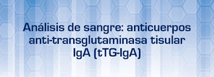Análisis de sangre: anticuerpos anti-transglutaminasa tisular IgA (tTG-IgA)