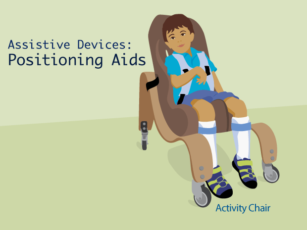 Positioning aids provide extra support for kids with special needs who need help with everyday activities.