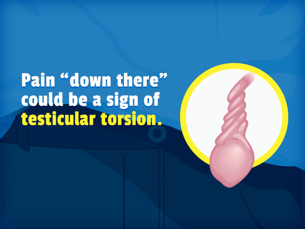When the cord twists, it cuts off blood supply to the testicle. A guy will feel pain and notice swelling in the testicle.