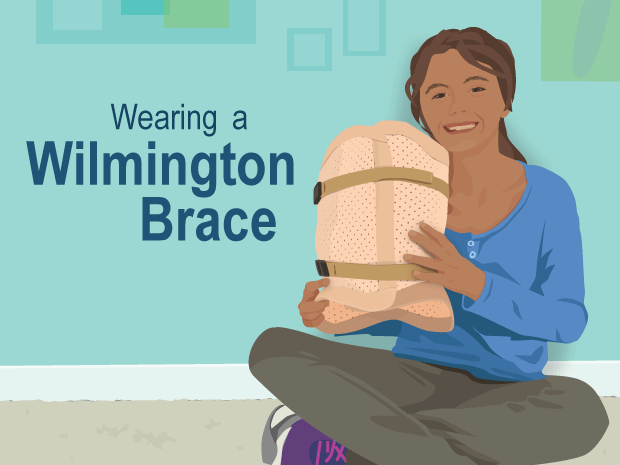 There are lots of different braces for scoliosis. Some close in the front, others close in the back. This slideshow gives steps on how to put on a Wilmington brace.