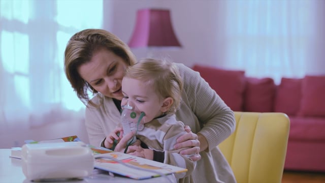 Uso de un nebulizador