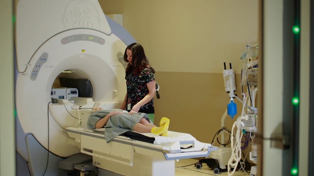 An MRI takes very detailed pictures of the inside of your body. It doesn't hurt, but it can take a little while to do.